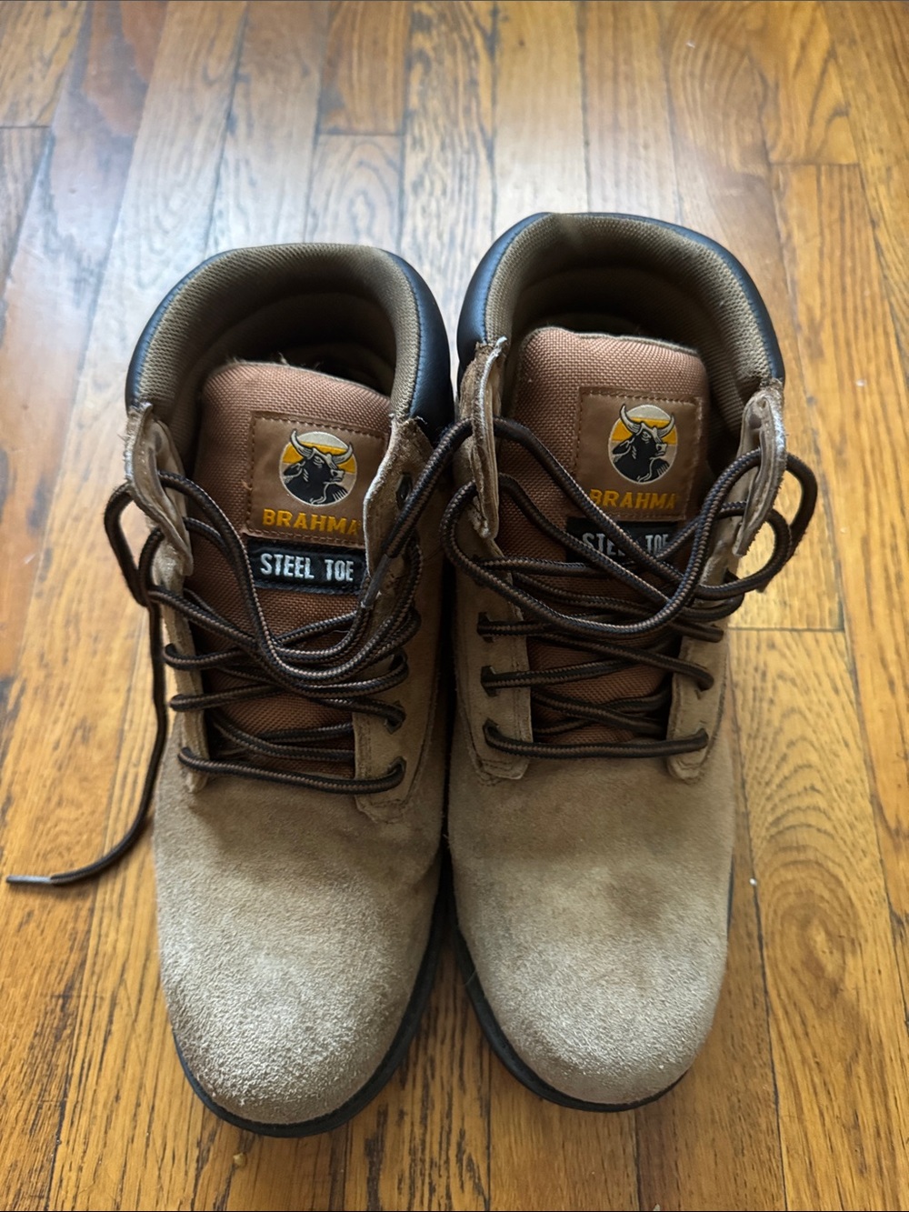 Brahma Men’s Tan Brown Steel Toe Work Boots